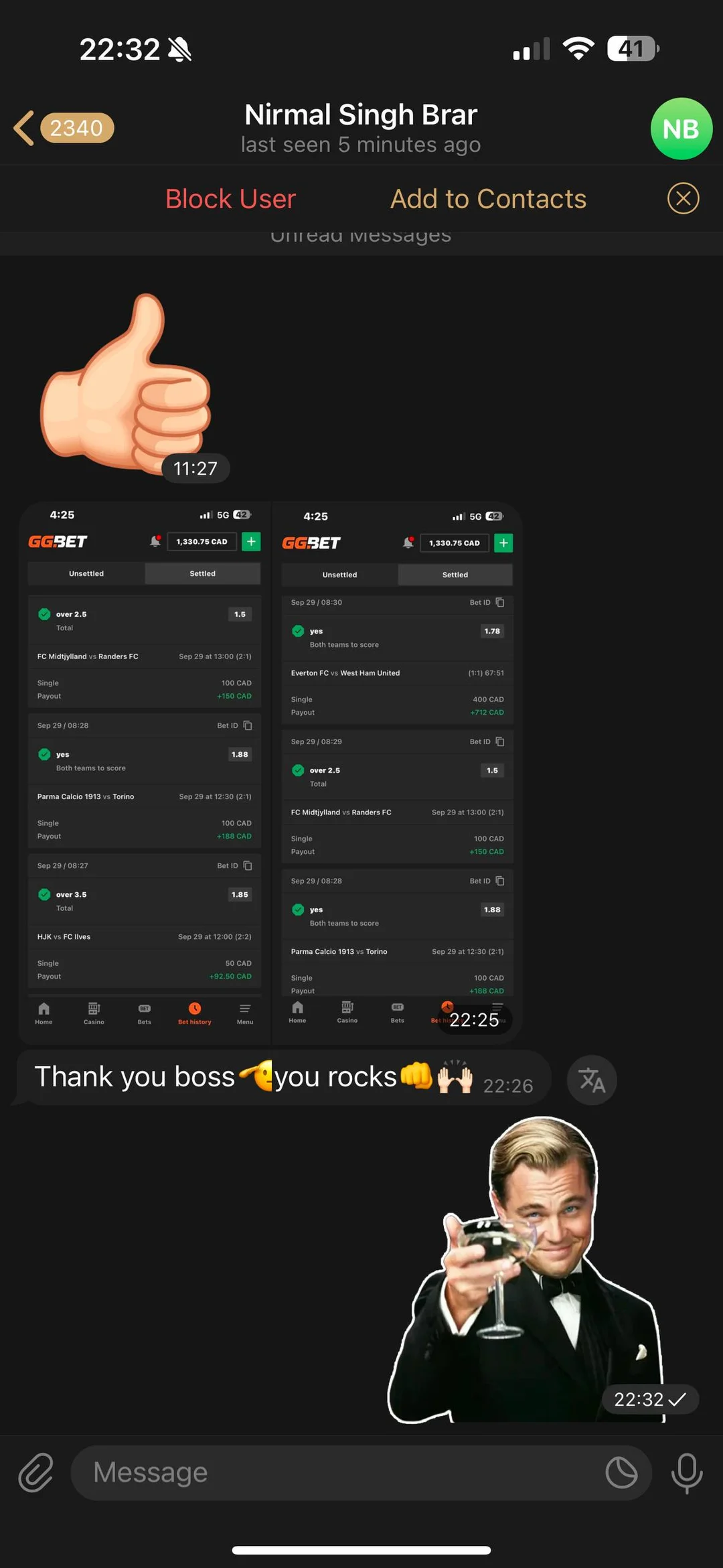 High Odds Sweep